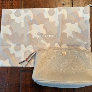 Dagne Dover Leather Makeup Bag